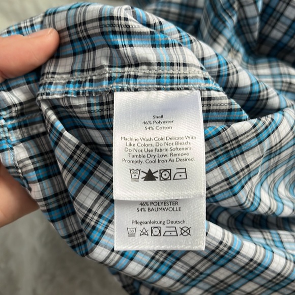 Eddie Bauer Classic Fit Plaid Shirt L - Picture 10 of 10